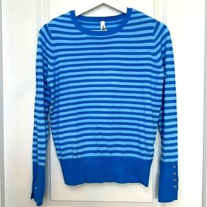 Blue striped sweater size XS
